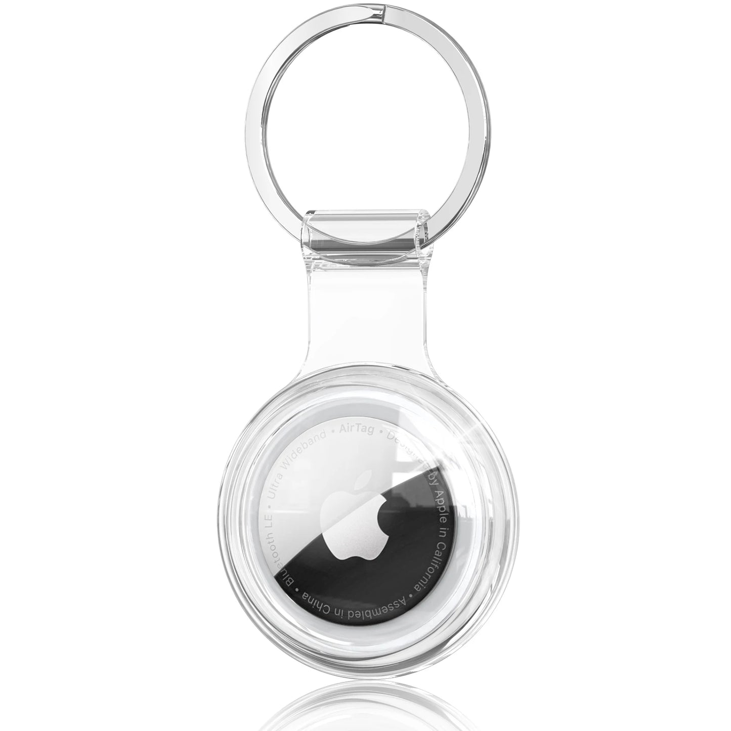Clear TPU Case For Apple Airtag Cover Anti-lost Keychain Waterproof Protective Shell For Airtag Dog Cat Pet Collar Tracker Case