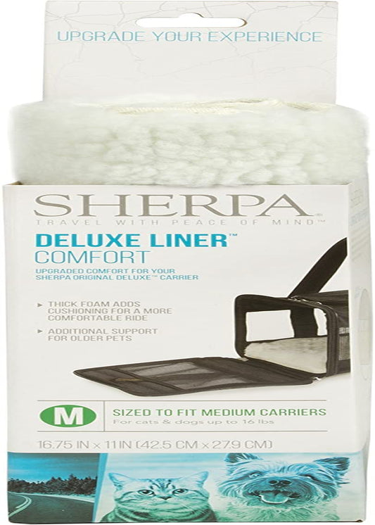 Travel Deluxe Pet Carrier Liners for Comfort, White, Model Number: 56013-99995-024