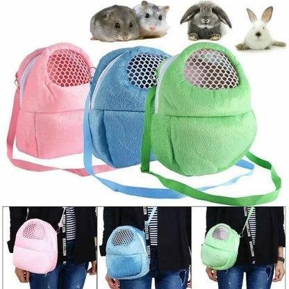 Small Pet Carrier Rabbit Cage Hamster Chinchilla Travel Warm Bags Guinea Pig Carry Pouch Bag Breathable