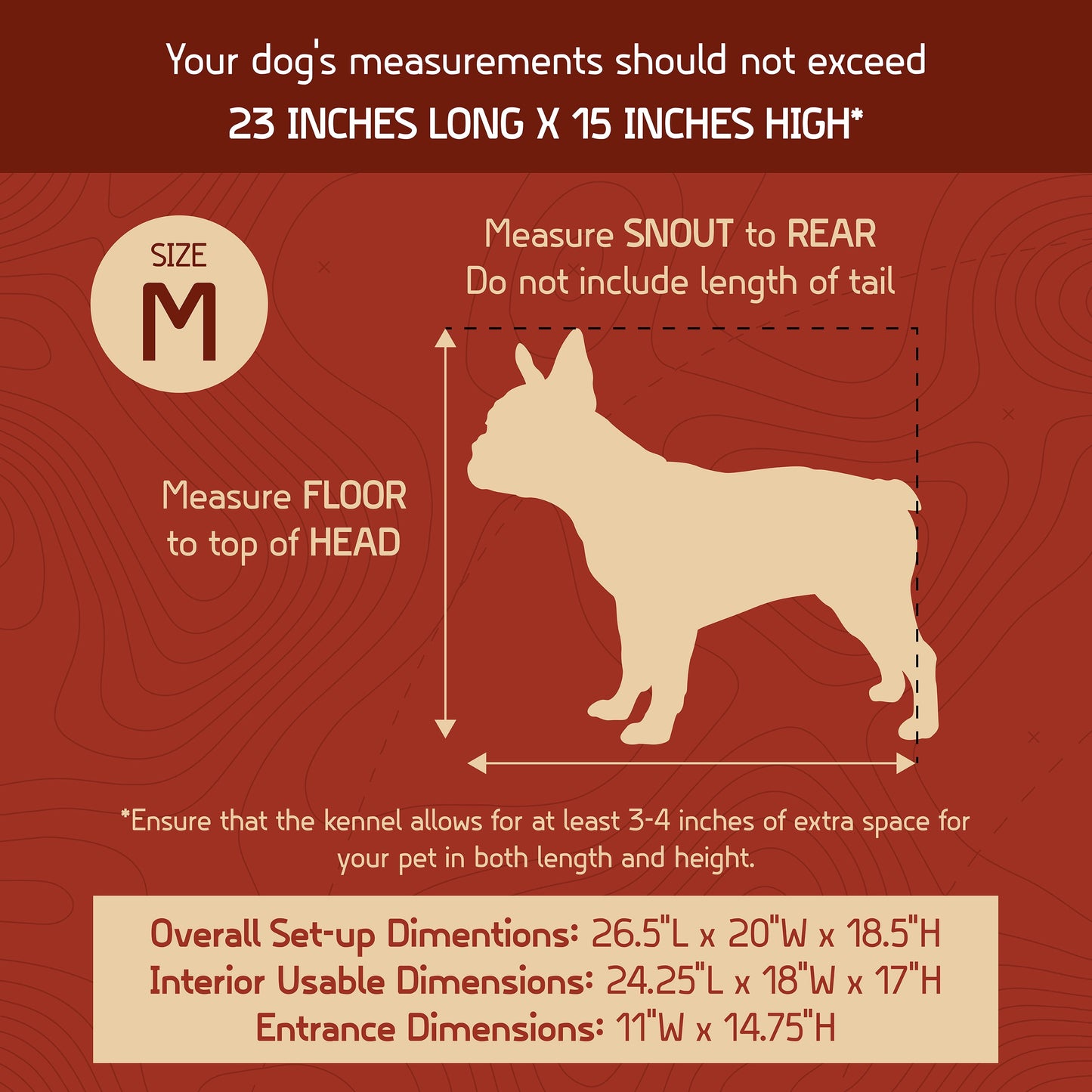 Airline Approved Plastic Dog Kennel with Wheels, Medium