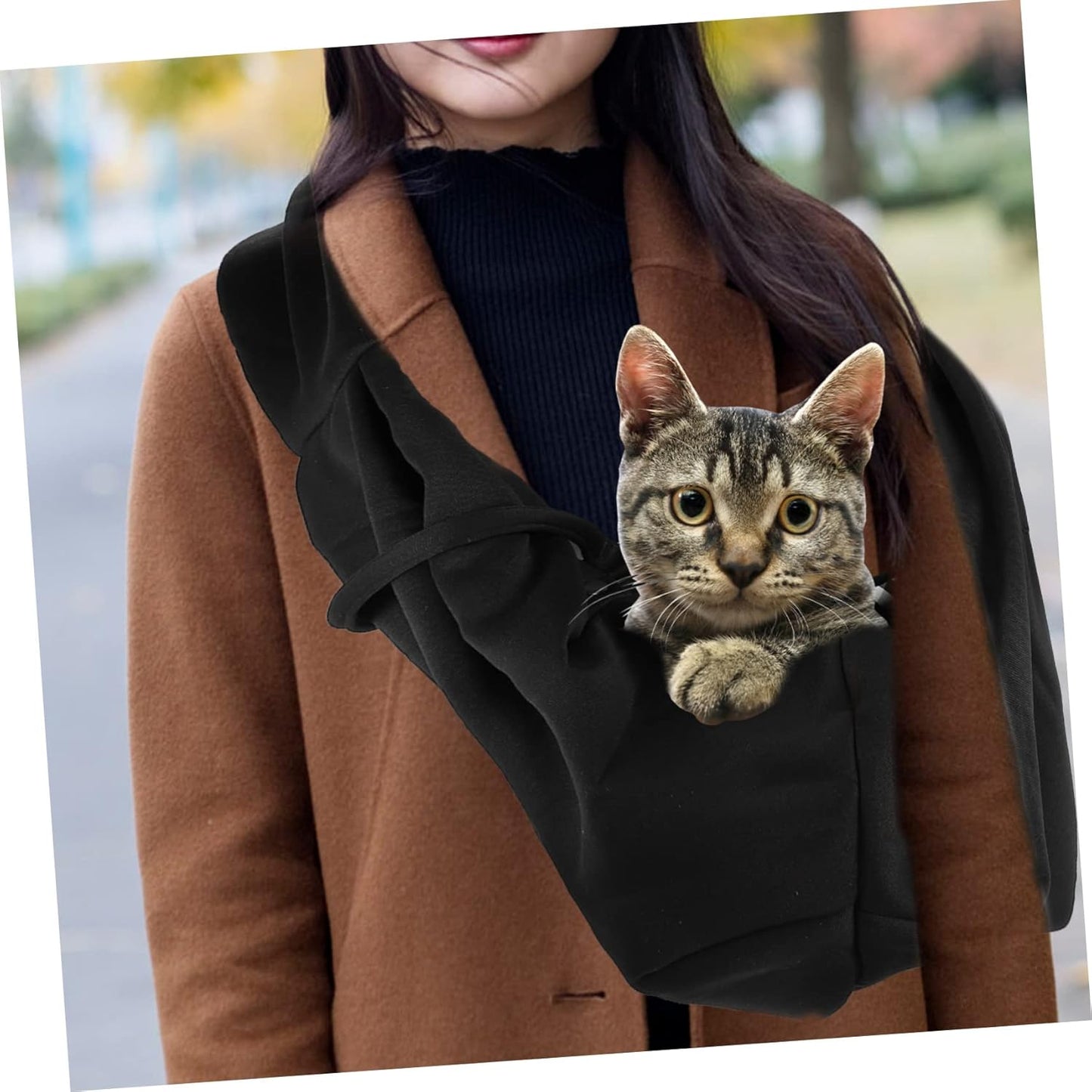 Pet Carrier Bag Outdoor Dog Backpack Pet Sling Bag Polyester Cat Carrying Pouch Breathable
