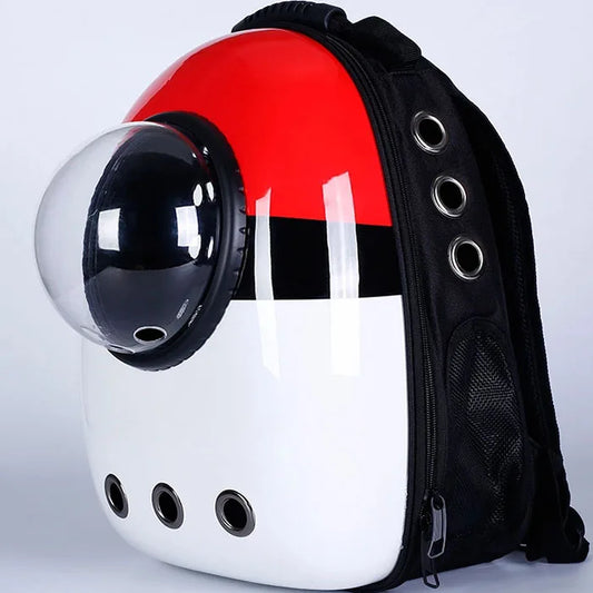 Outdoor Astronaut Bubble Pet Backpack, Portable Window Travel Bag, Breathable Space Capsule Carrier for Cat and Dog